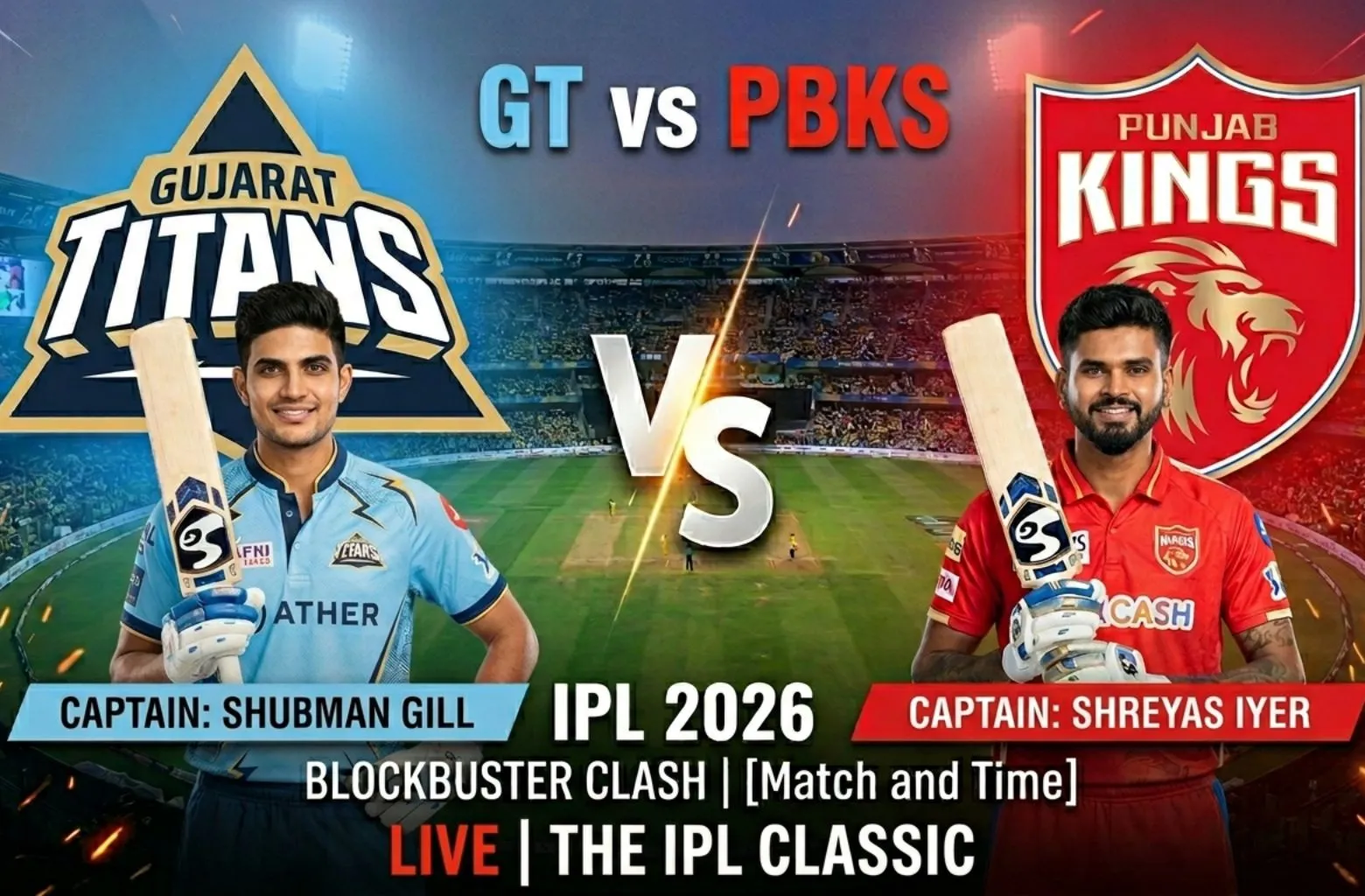 GT vs PBKS