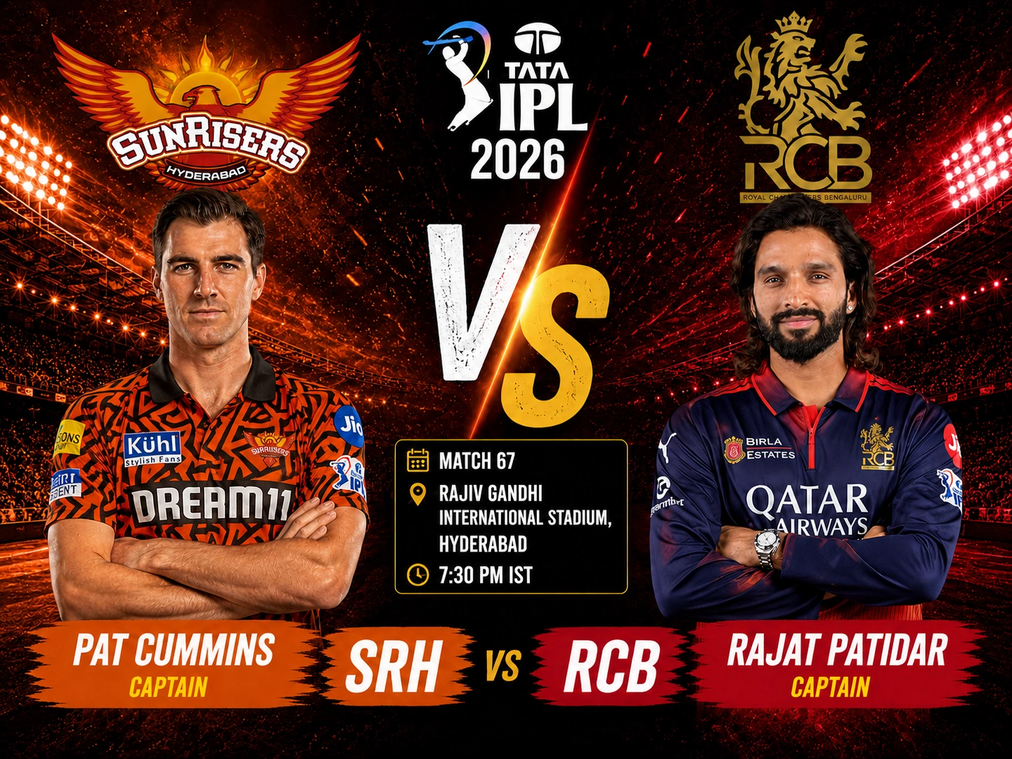 SRH vs RCB