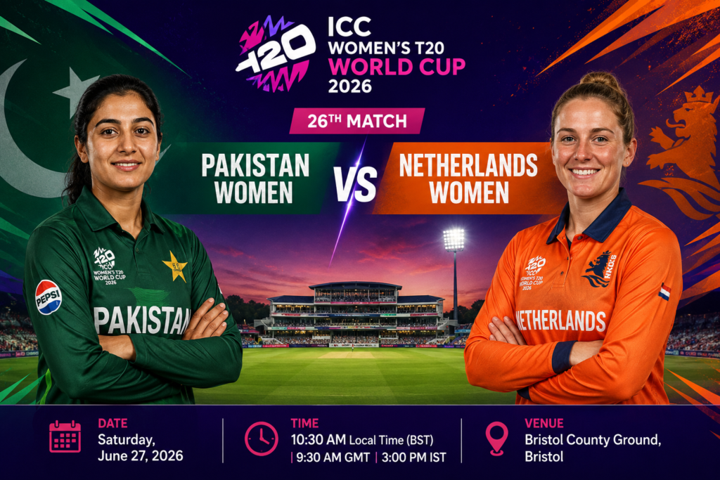 Pakistan Women vs Netherlands Women