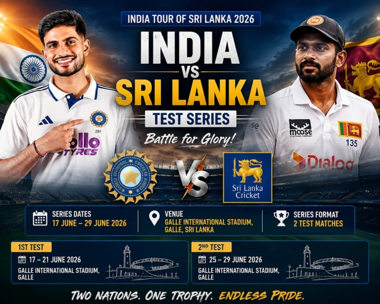 Ind Vs Sri Test Series